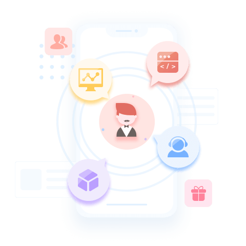 唯一敢做4V1客戶(hù)服務(wù)群，每個(gè)客戶(hù)配4個(gè)經(jīng)理“產(chǎn)品、研發(fā)、運(yùn)營(yíng)、客服”全天24小時(shí)在線(xiàn)服務(wù)，打造VIP客戶(hù)服務(wù)群；節(jié)假日客戶(hù)關(guān)懷禮品、福利不斷